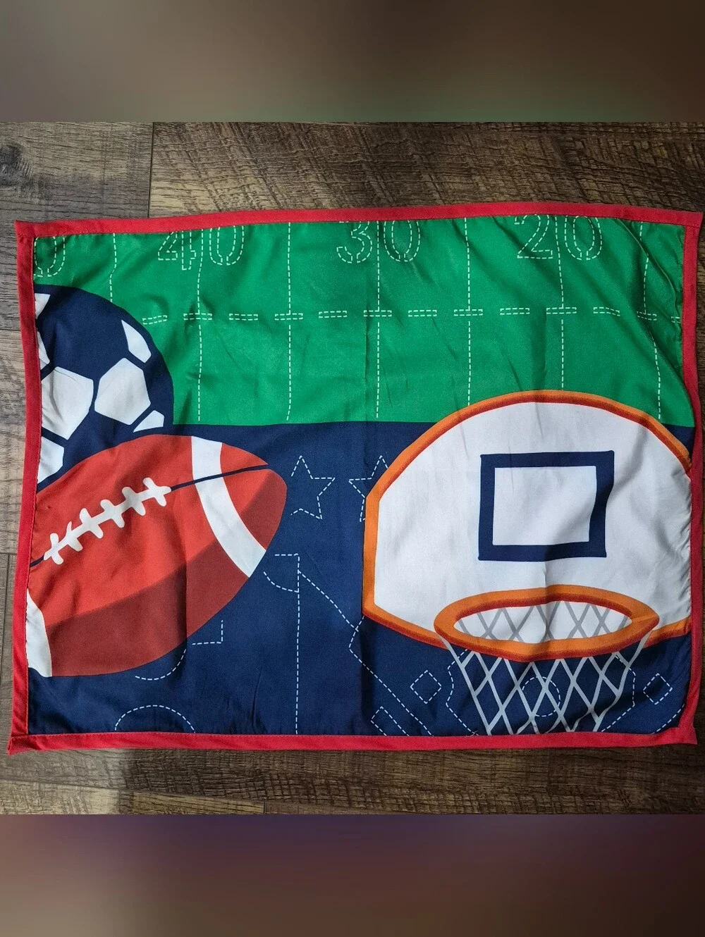 Pillowfort Full/Queen Athletic Sports Boys Comforter With Two Shams